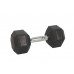 FixtureDisplays® Rubber Dumbbell 1 PC 30 Pounds - with Metal Handles and Rubber Ends 15190